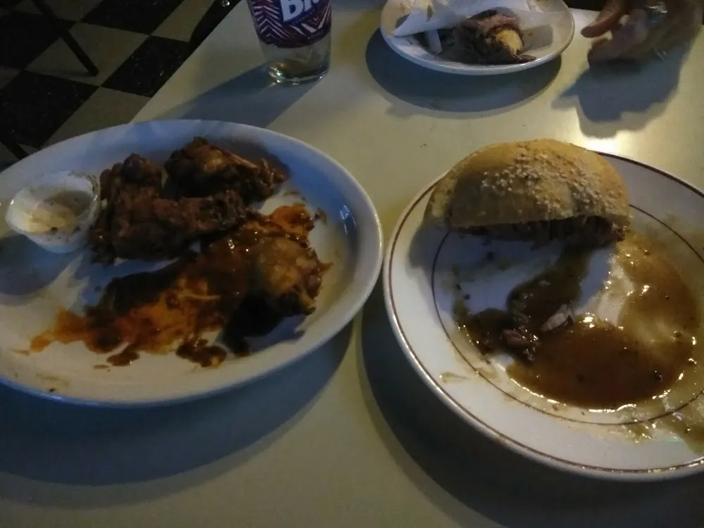 Wings Hot Beef on Weck